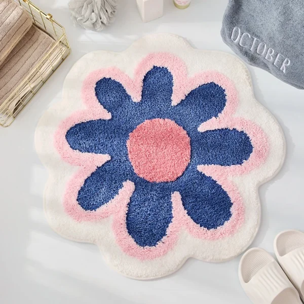 Imitation Cashmere Material Absorb Water Quick-Drying Easy-to-Clean Floor Mats