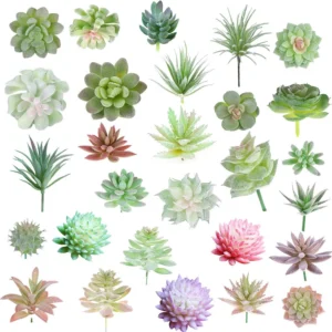 Artifical Simulation Fake Mini Succulents Potted Plant Flower Home Office Decor